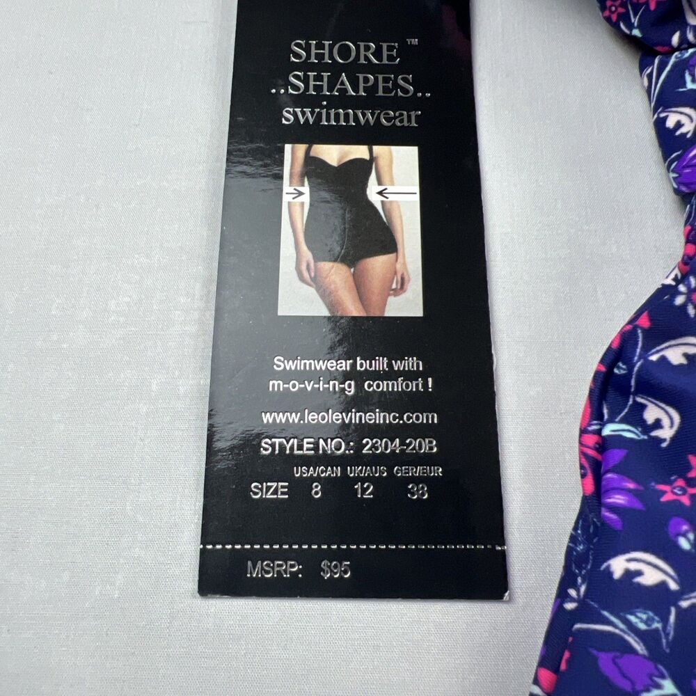 Shore Shapes Swimwear Dress Built in Bra Size 8 NWT $95 - Picture 8 of 8